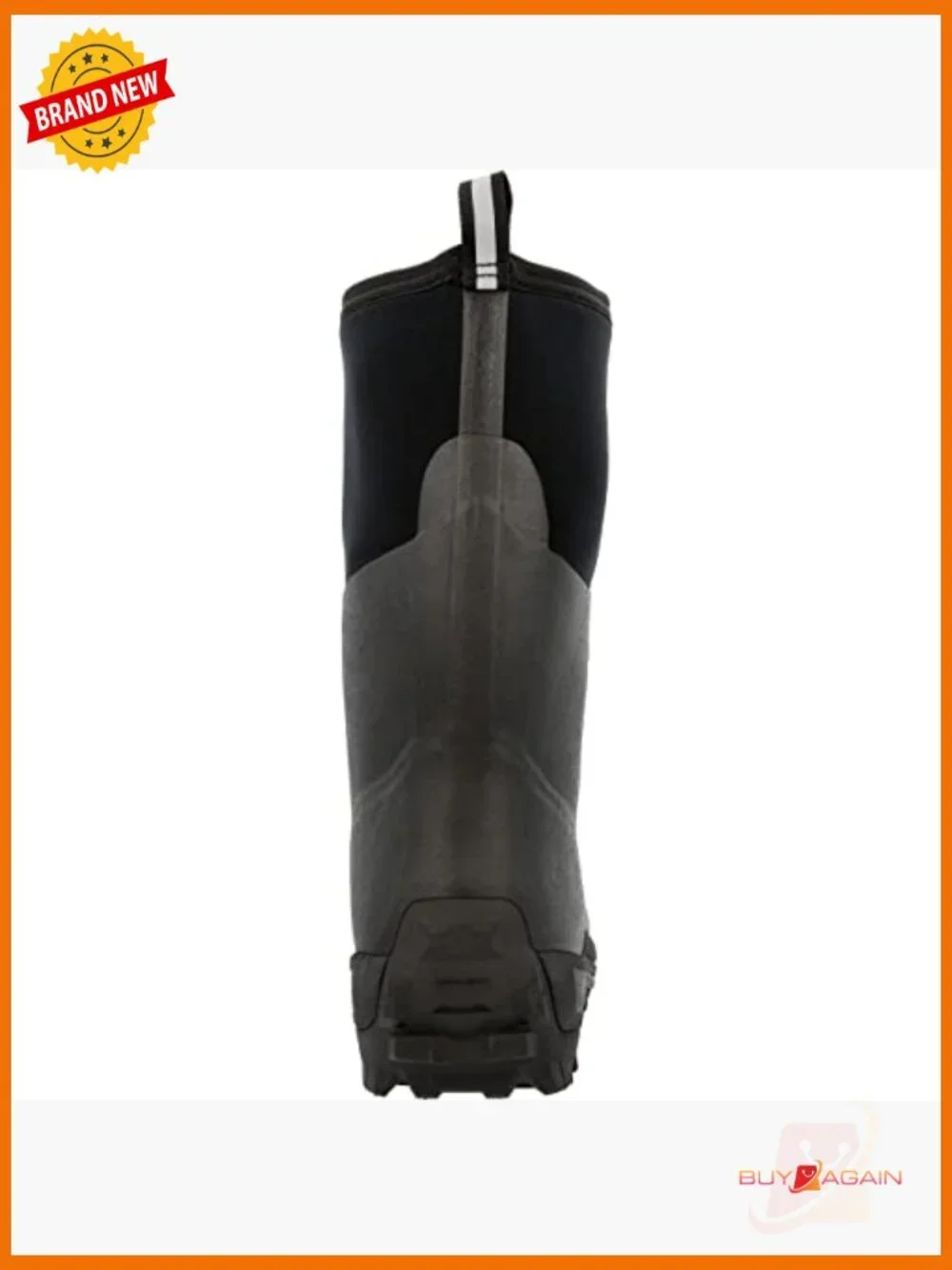 Men's 100% Waterproof Mid-Calf Boots Pull-On Rubber Neoprene EVA Midsole